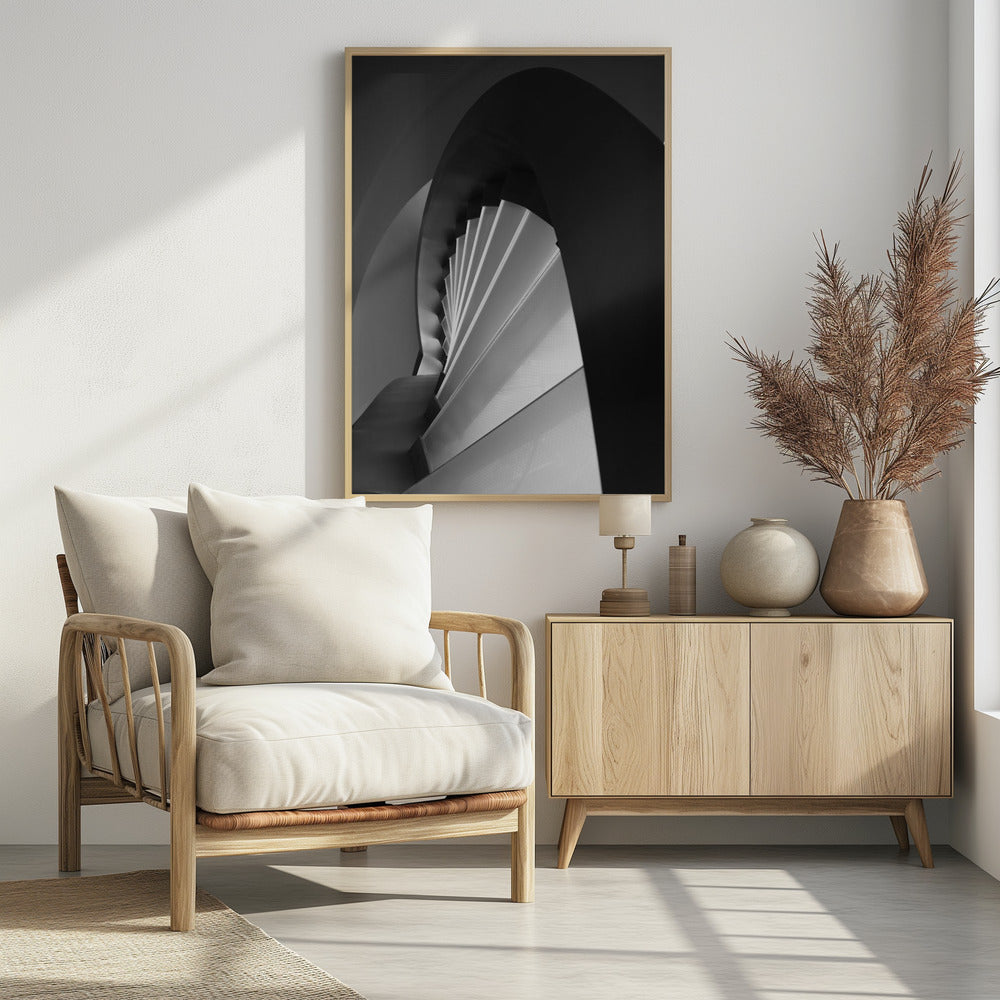 Gerade und geschwungene Linien | Poster