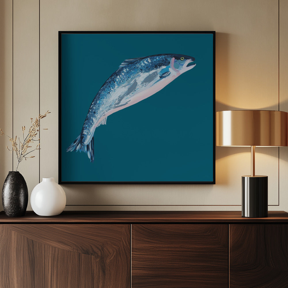 Springender Lachs | Poster