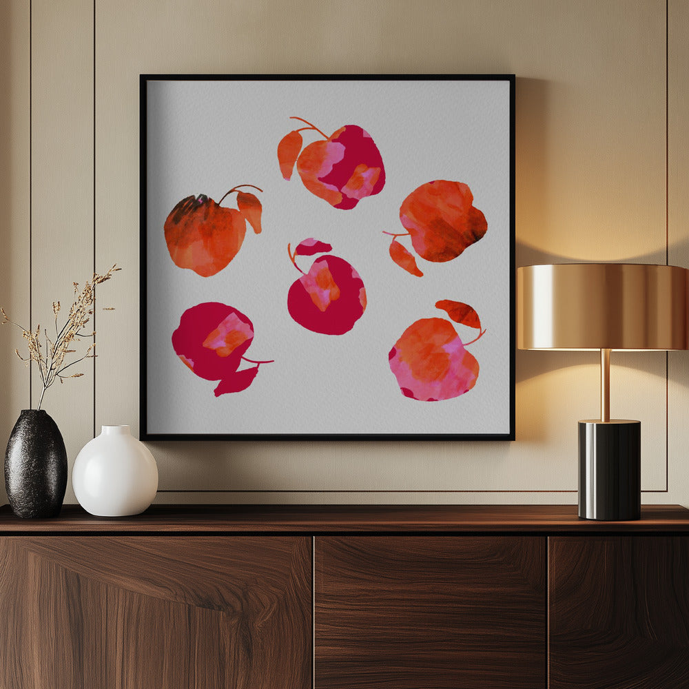 Apfel Chiffon Pink Orange | Poster