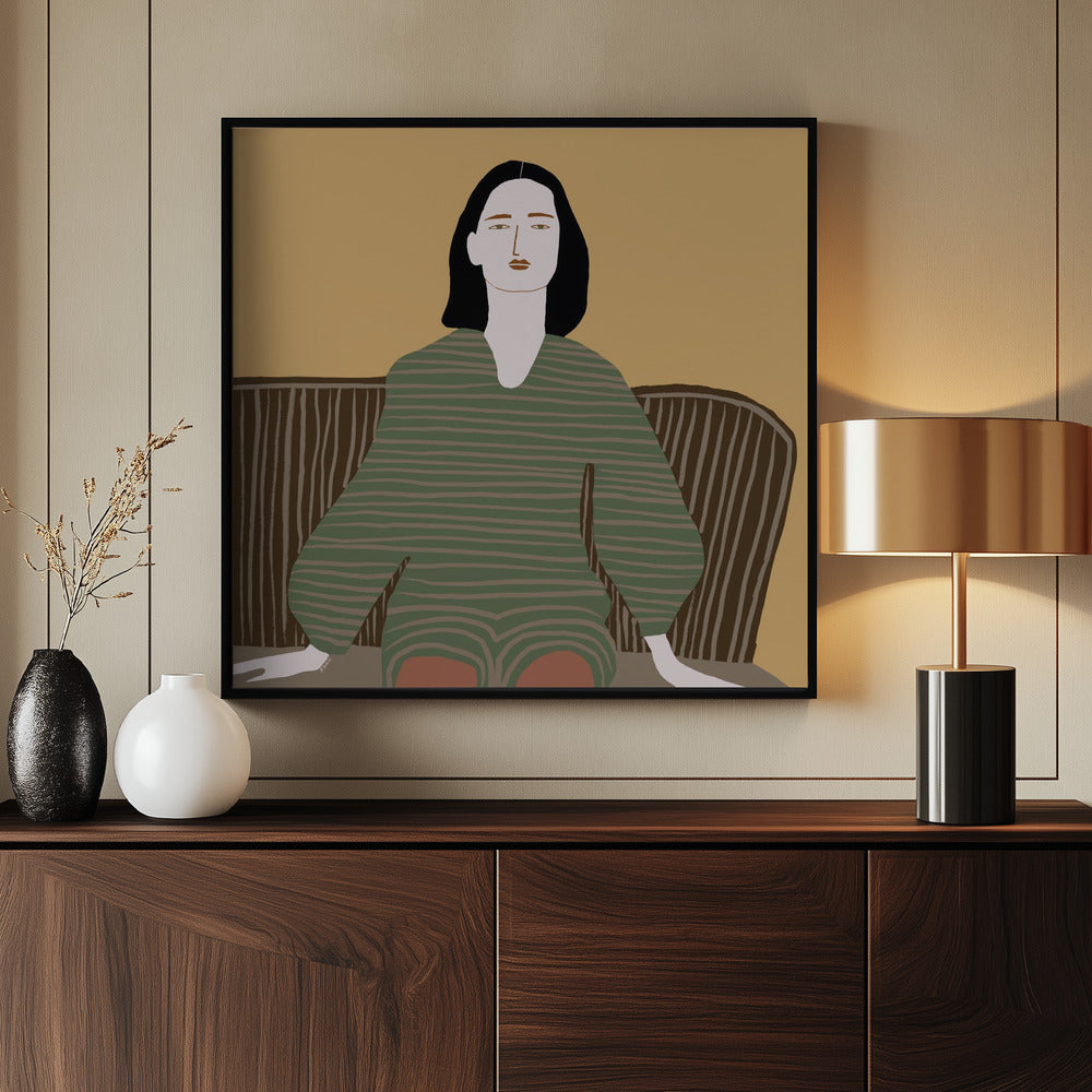 Sitzende Frau | Poster