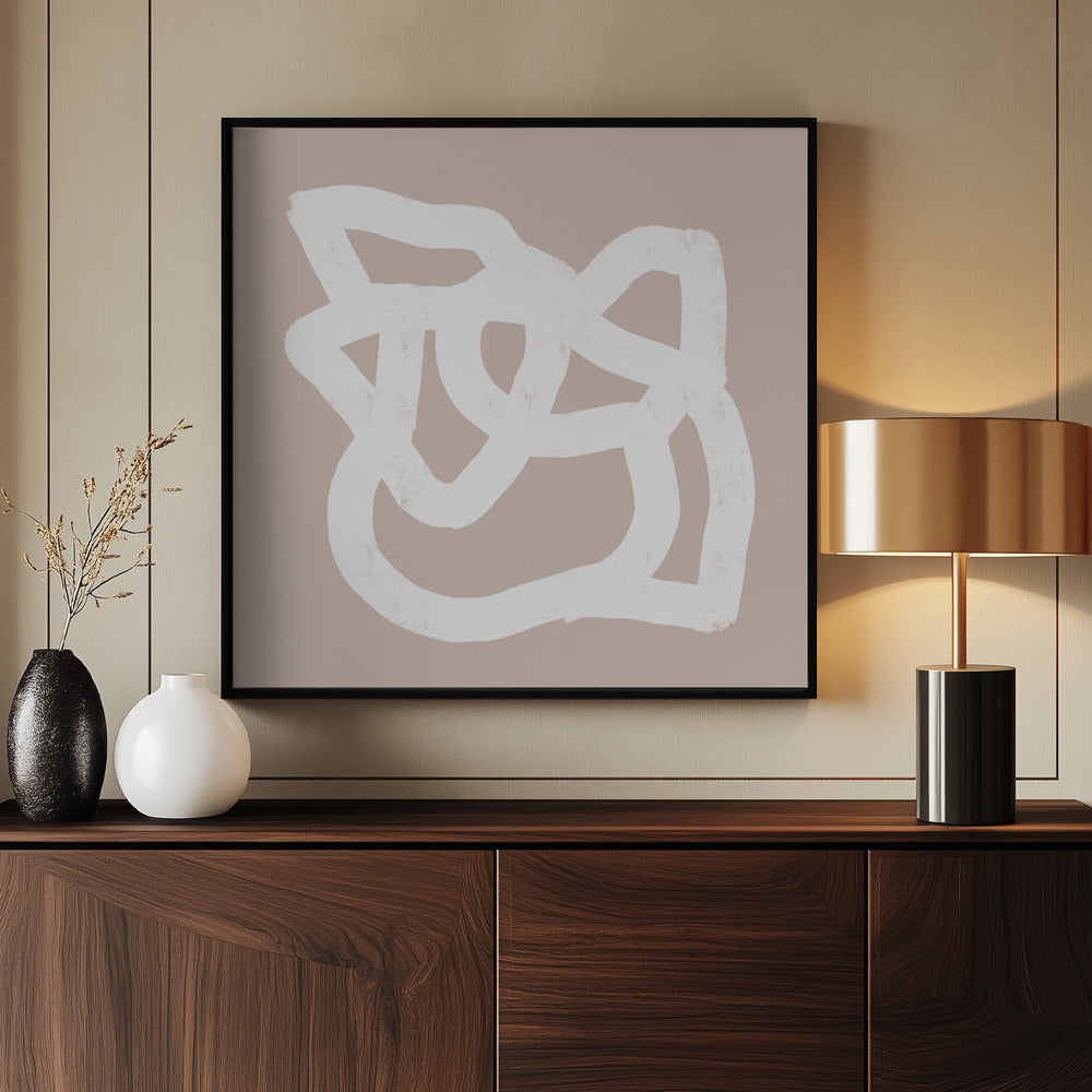 Beige abstrakt 3 | Poster