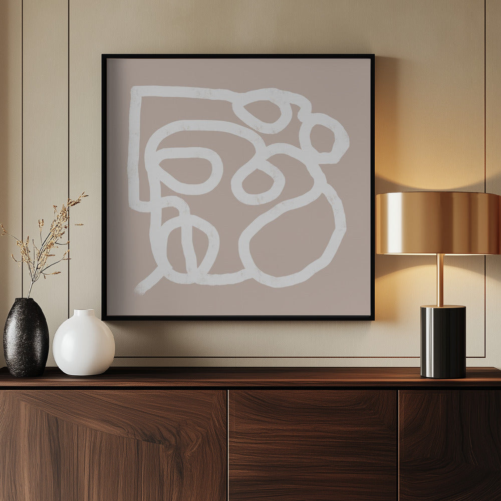 Beige abstrakt 2 | Poster