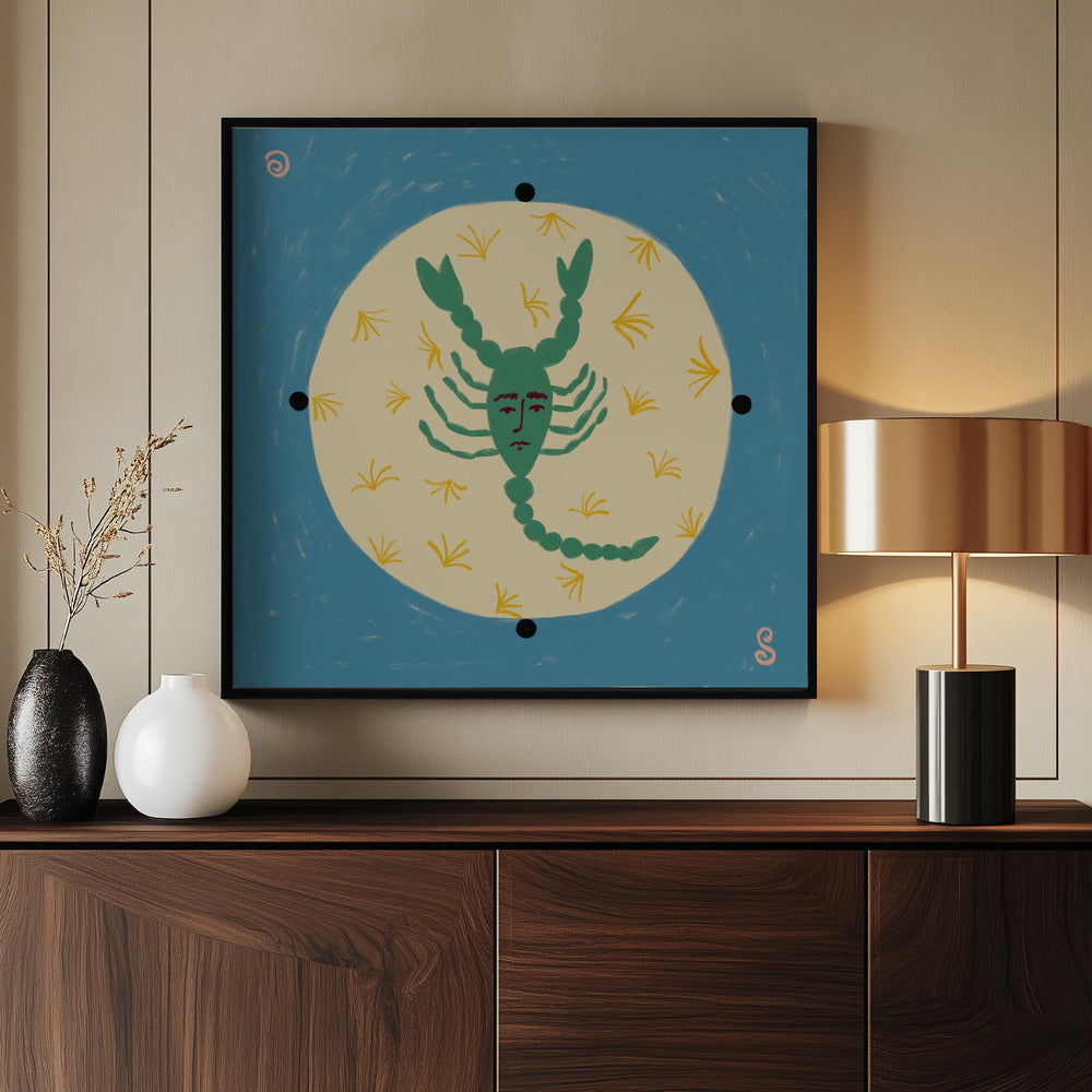 Skorpion mit menschlichem Gesicht | Poster