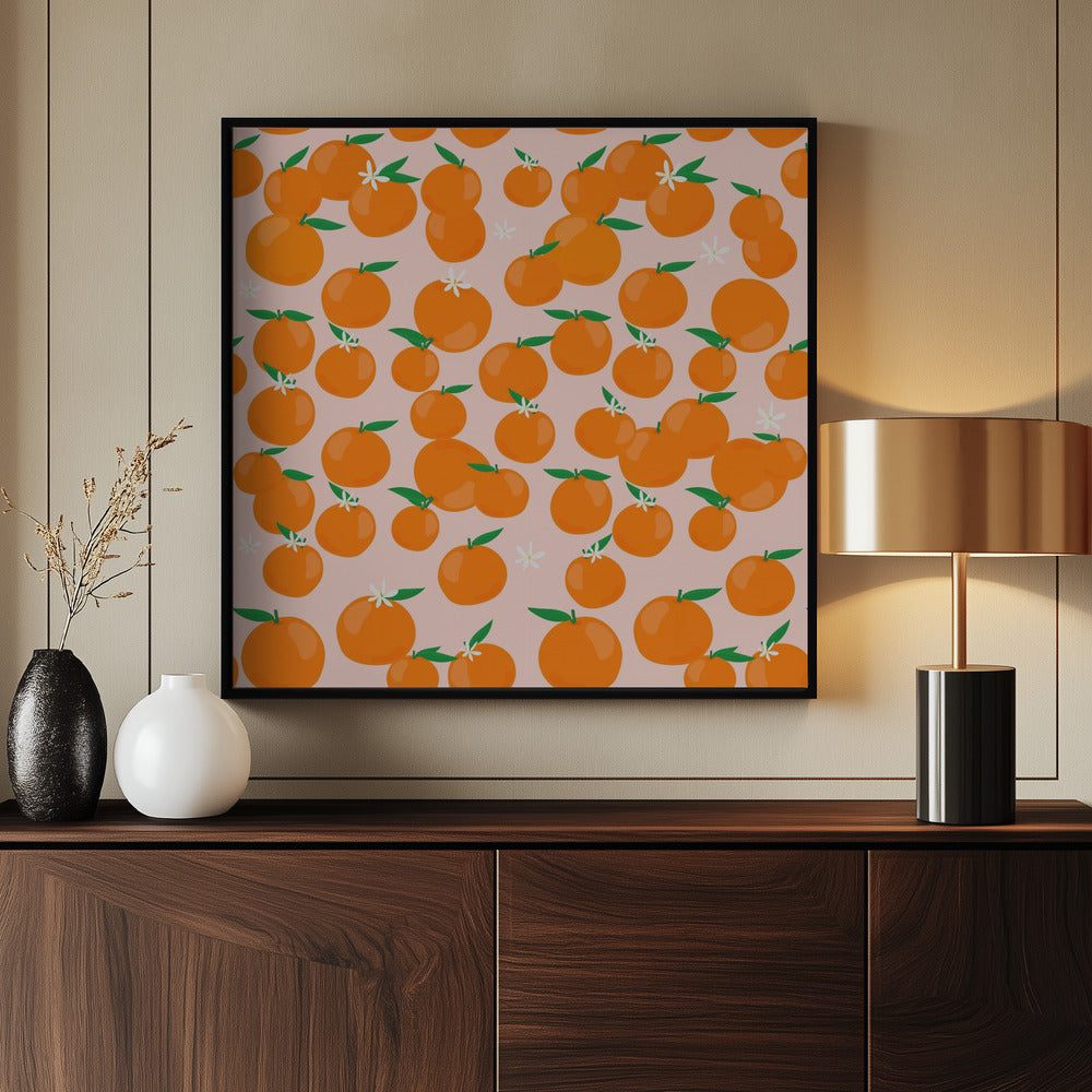 Orangenmuster | Poster