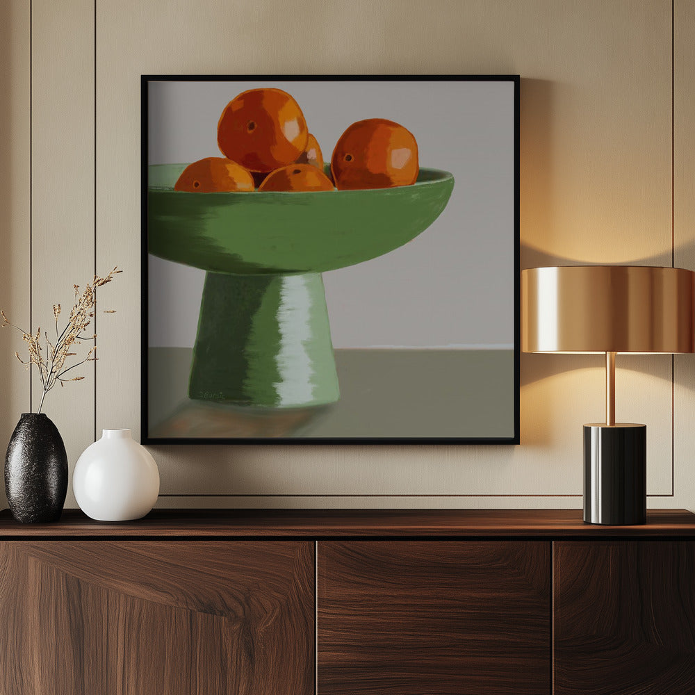 Mandarinen in Obstschale | Poster