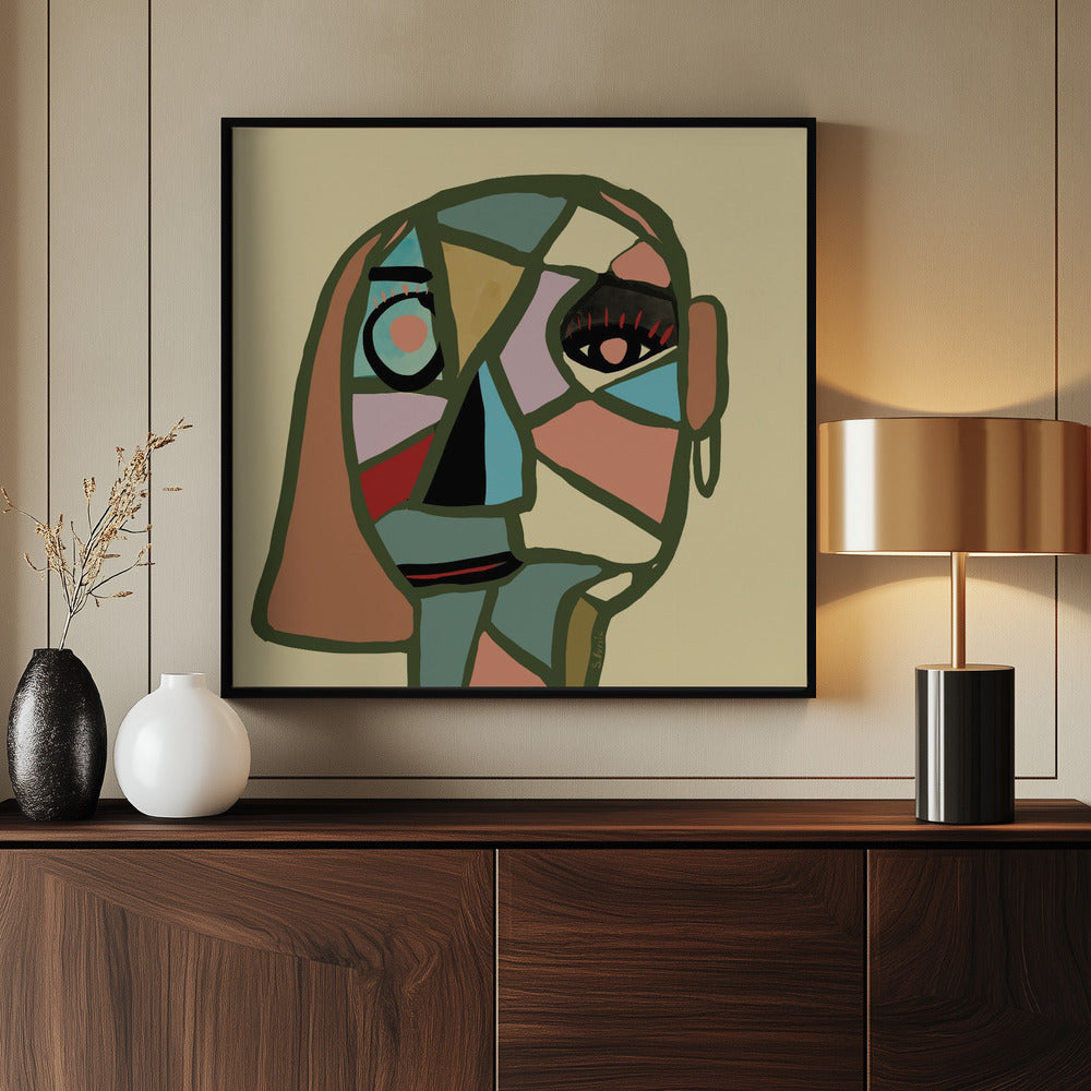 Abstraktes Gesicht | Poster