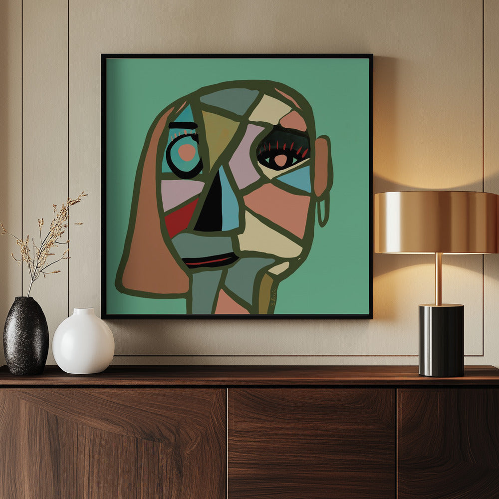 Abstraktes Gesicht | Poster