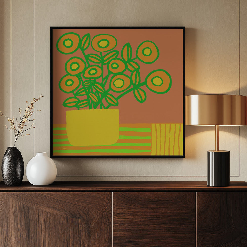 Blumen auf dem Tisch | Poster