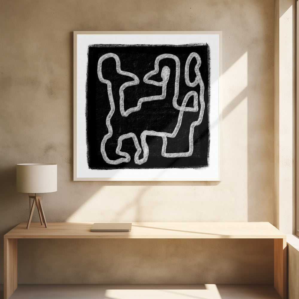 Schwarzes Gekritzel 2 | Poster