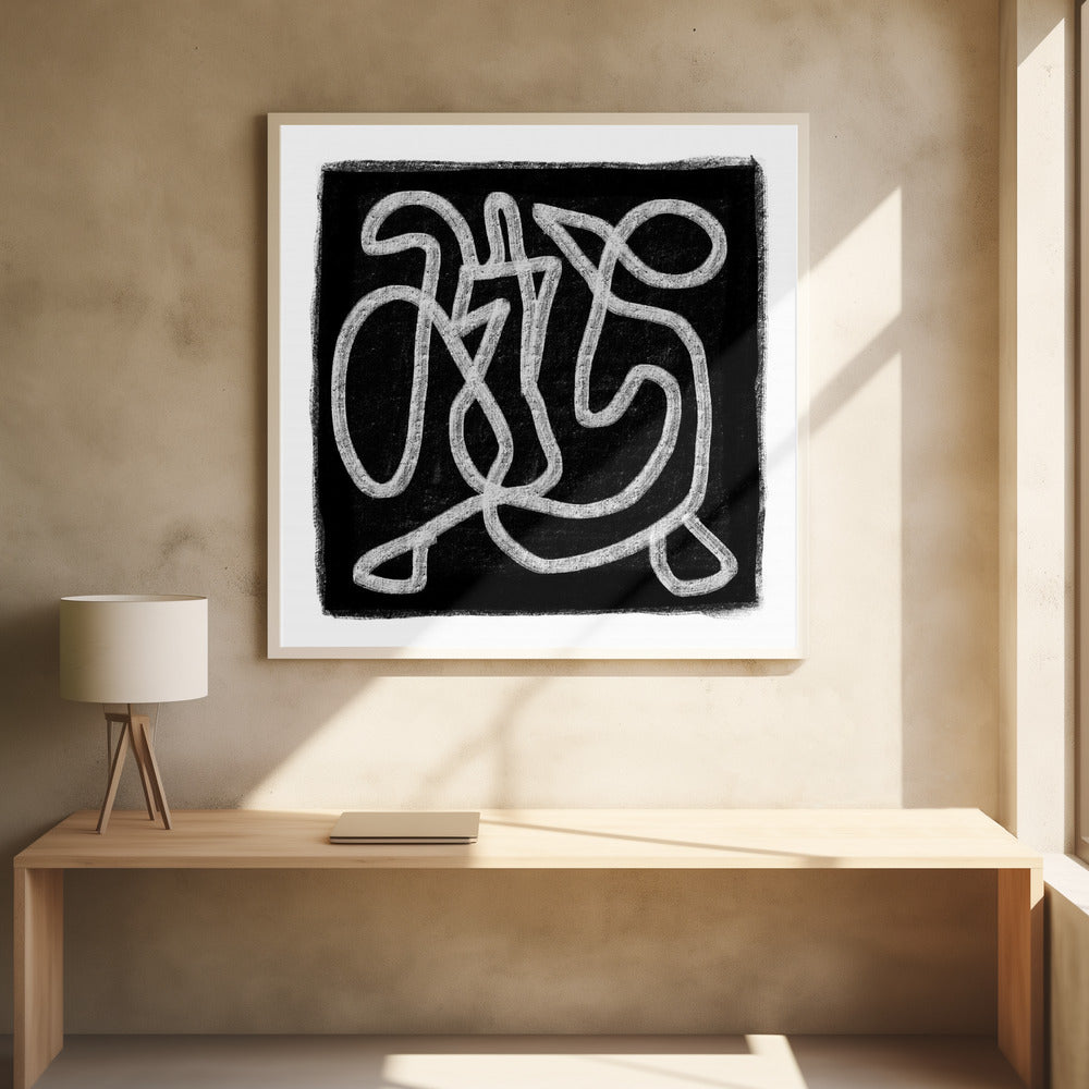 Schwarzes Gekritzel 3 | Poster