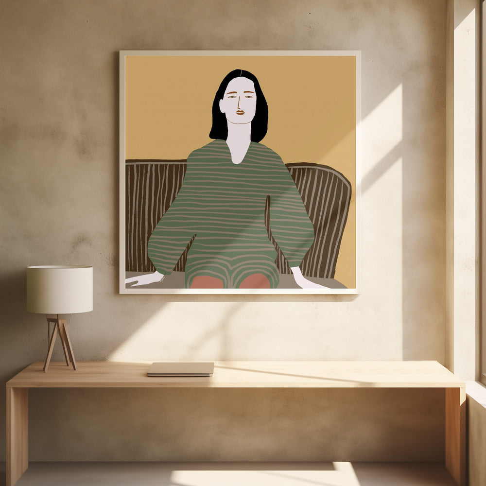 Sitzende Frau | Poster
