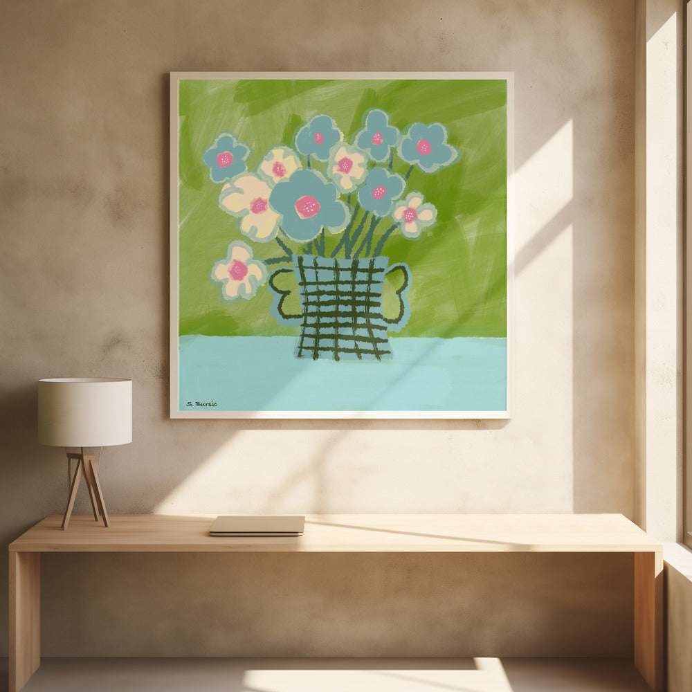 Blaue Blumen | Poster