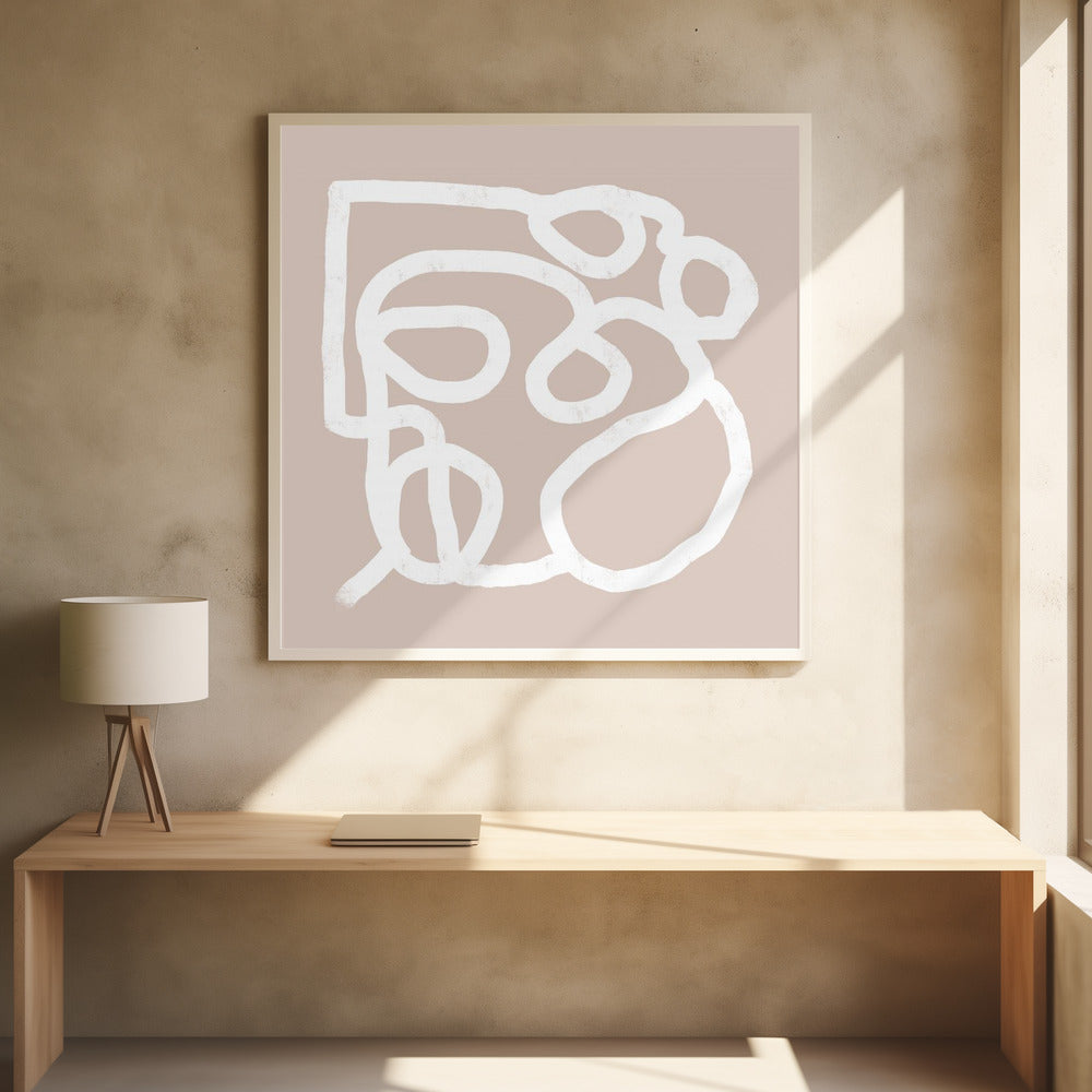 Beige abstrakt 2 | Poster