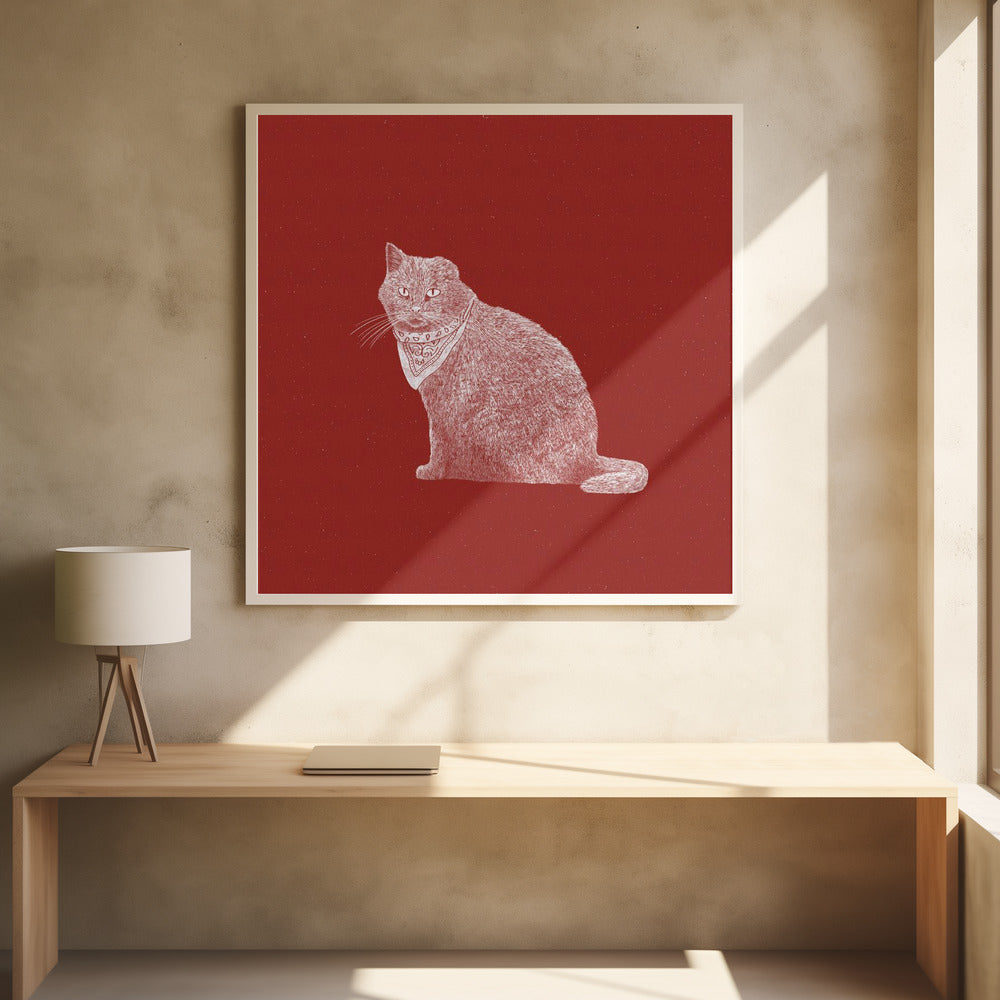 Badass Bandit Katze | Poster