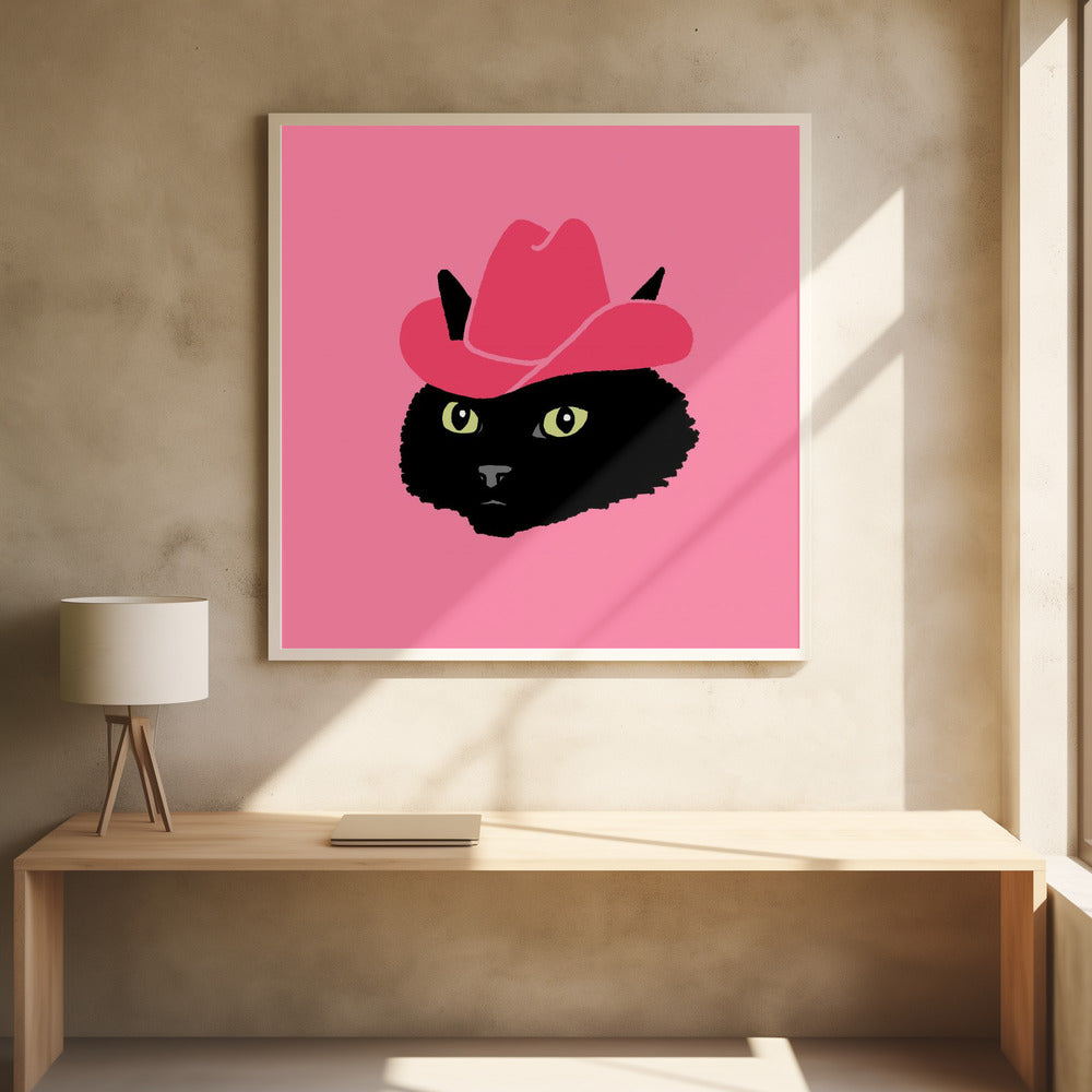 Marcy, die süße Cowgirl-Katze | Poster