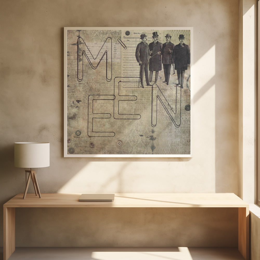 Letter Art 06. MÄNNER | Poster