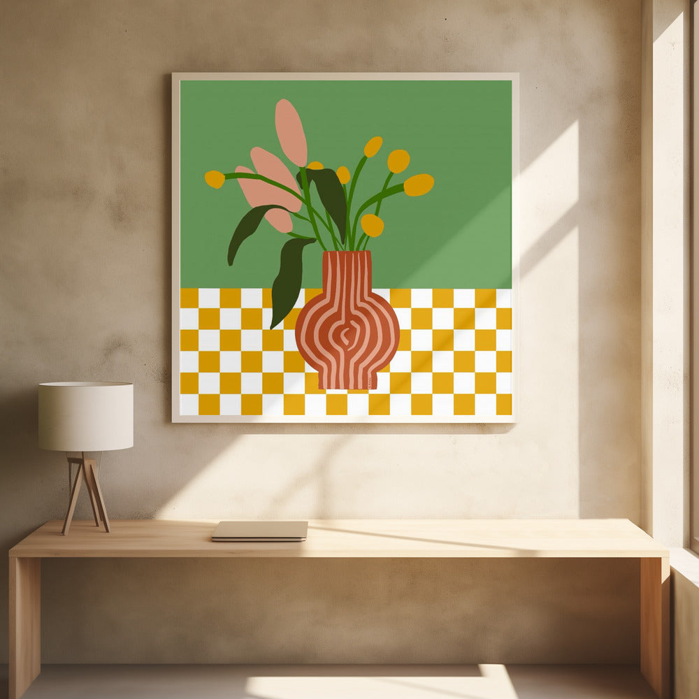 Vase mit Blumen | Poster