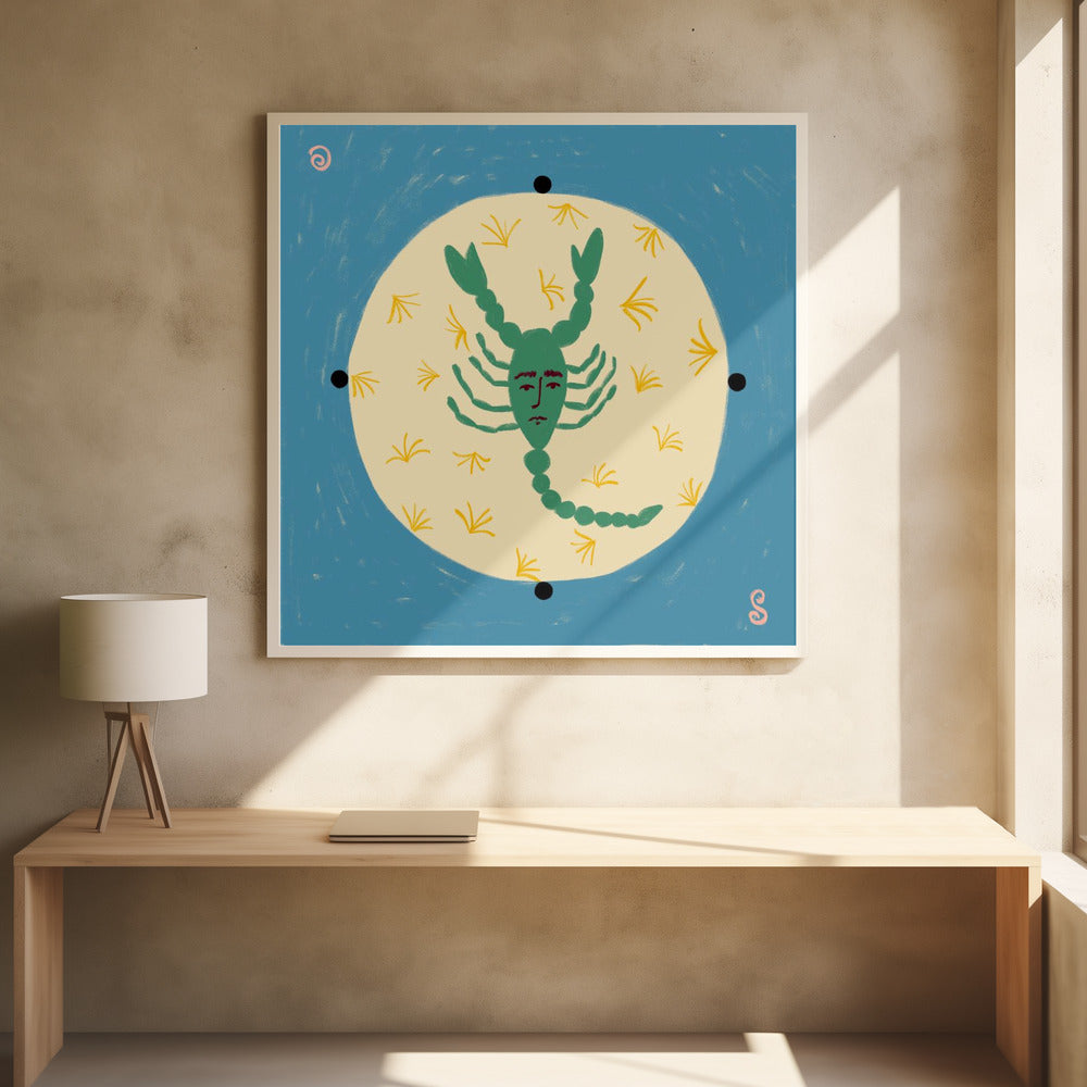 Skorpion mit menschlichem Gesicht | Poster