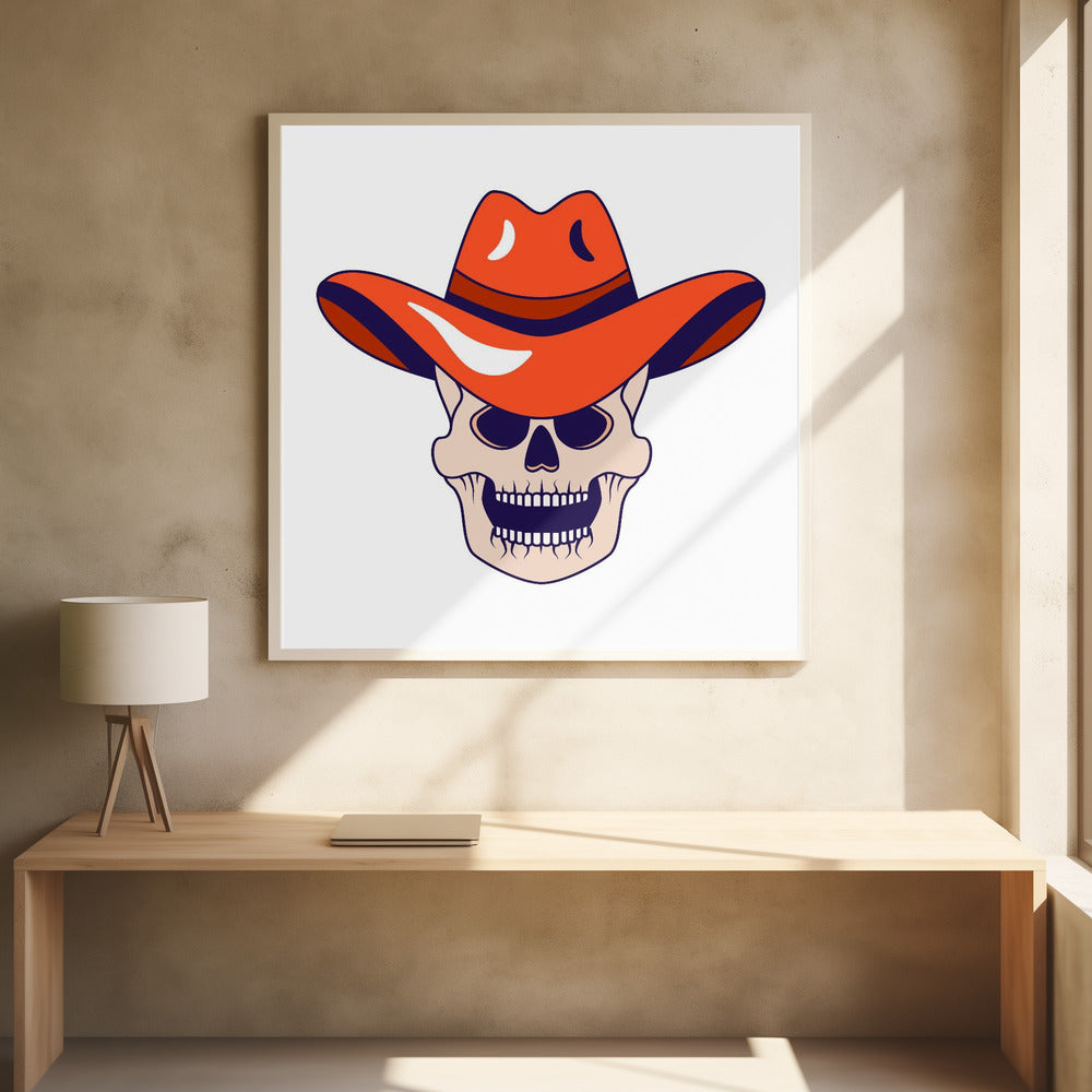 Cowboy-Totenkopf-Symbol | Poster