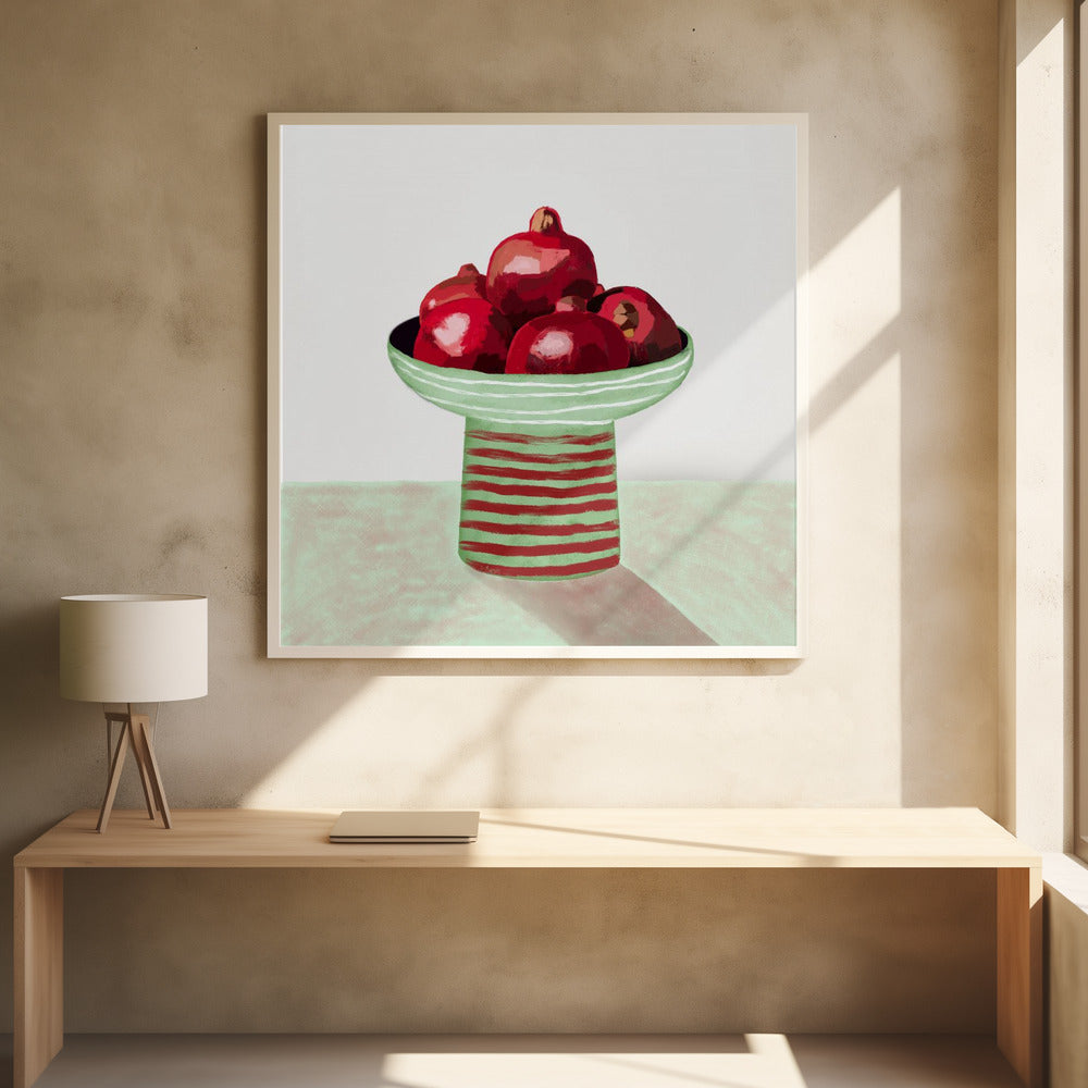 Granatapfel-Obstschale | Poster
