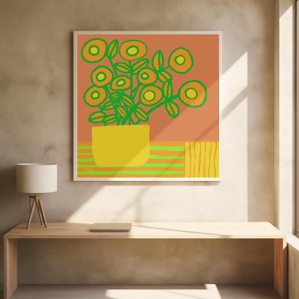 Blumen auf dem Tisch | Poster