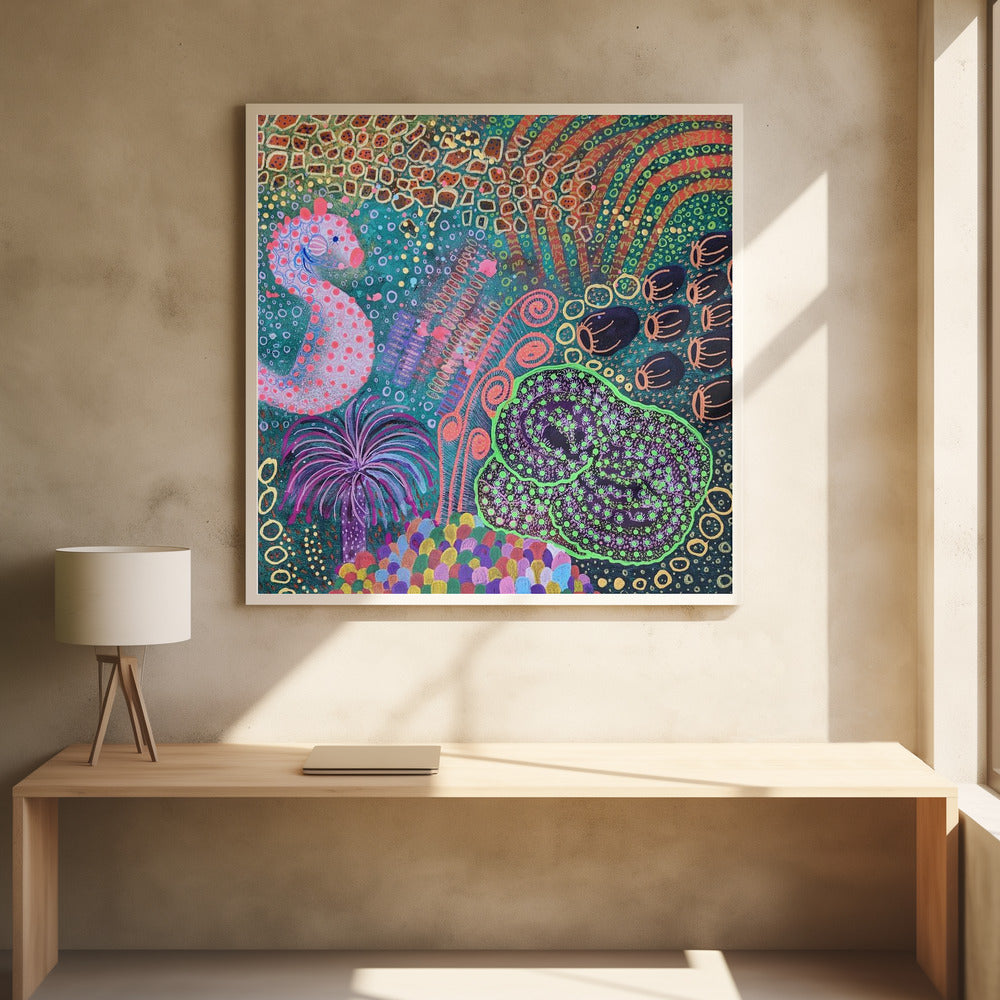 Seepferdchen im Regenwald im Meer 2 | Poster