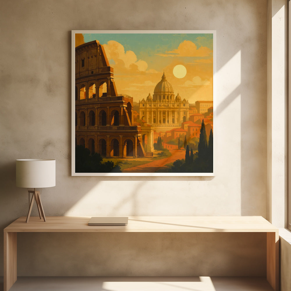 Rom im Goldenen Morgengrauen | Poster