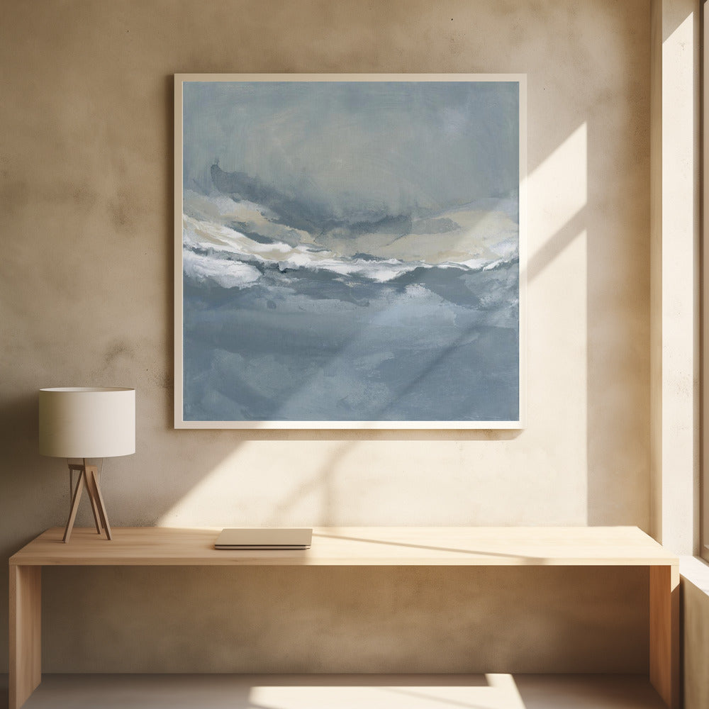 Ruhige, rollende Wellen unter einem ruhigen Himmel | Poster