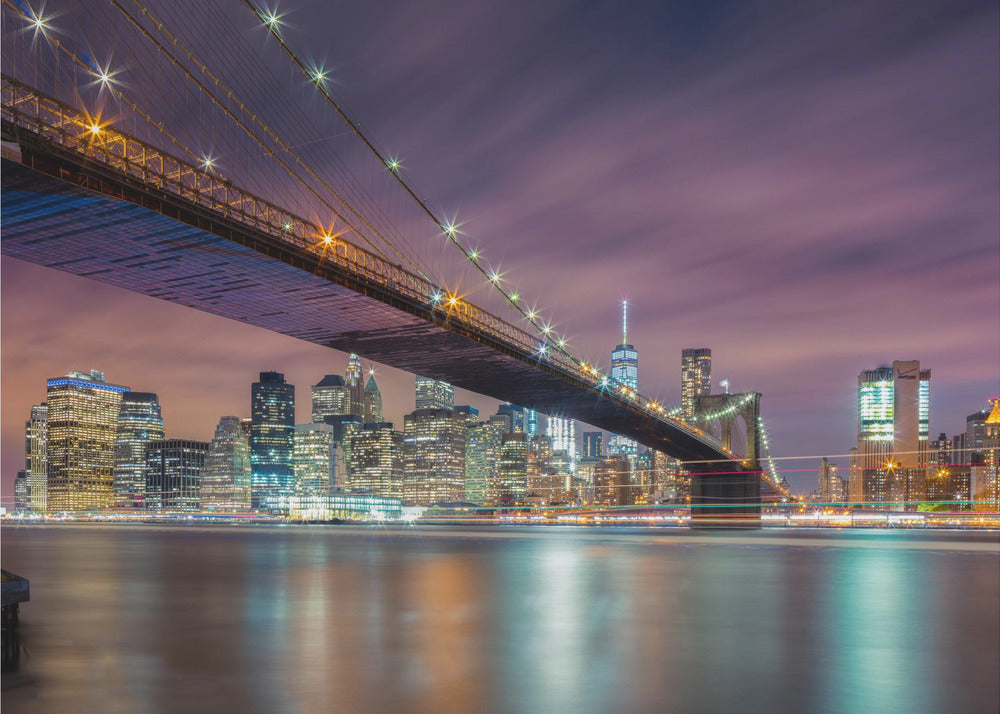 Brooklyn Bridge bei Nacht | Hintergrundbild