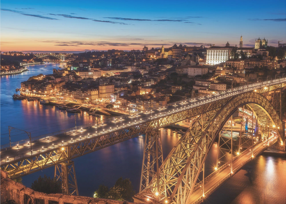 Portugal - Porto Blaue Stunde | Hintergrundbild