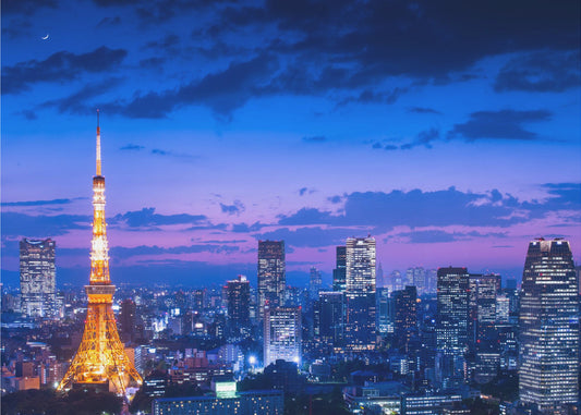 Tokio Nachtansicht | Leinwand