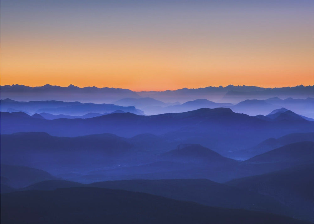 Nebelige Berge | Leinwand