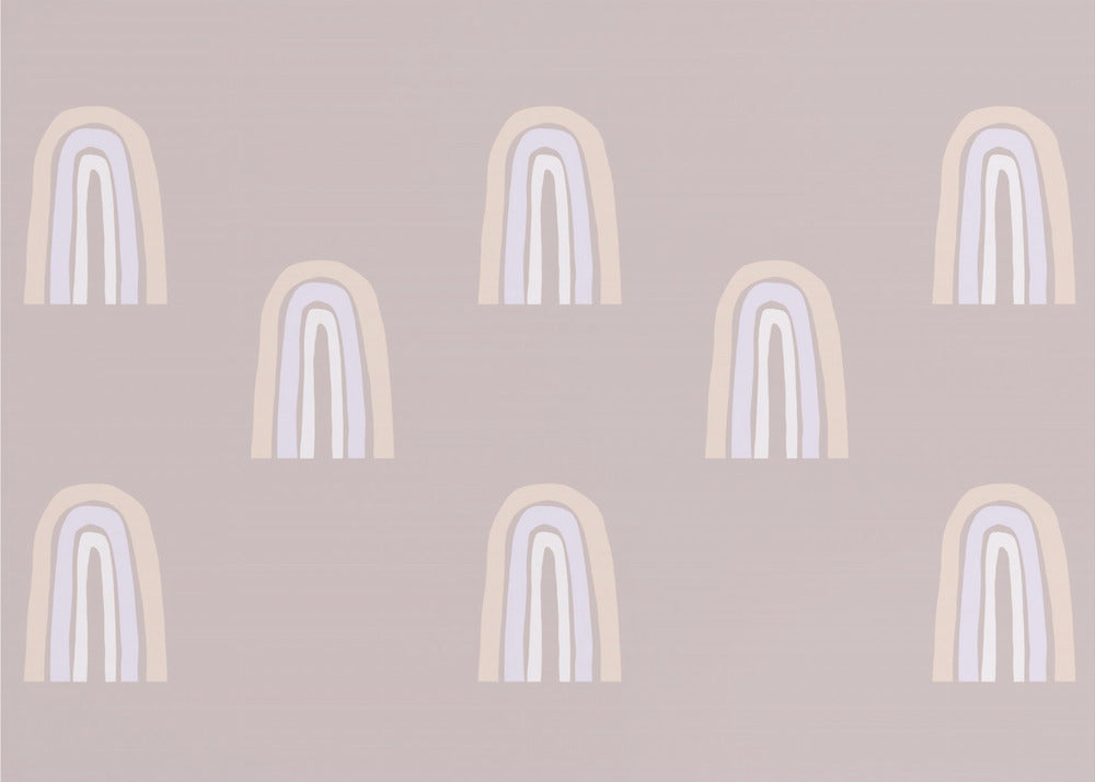Pastellfarbenes Bogenmuster | Tapete
