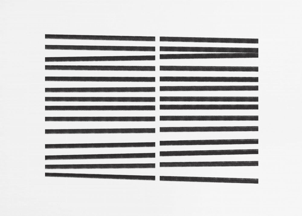 Parallele schwarze Linien | Leinwand