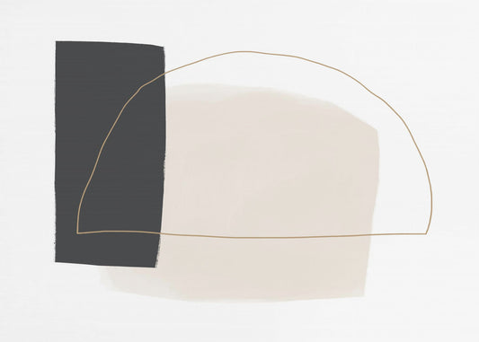 Geschwungene Schlichtheit | Tapete