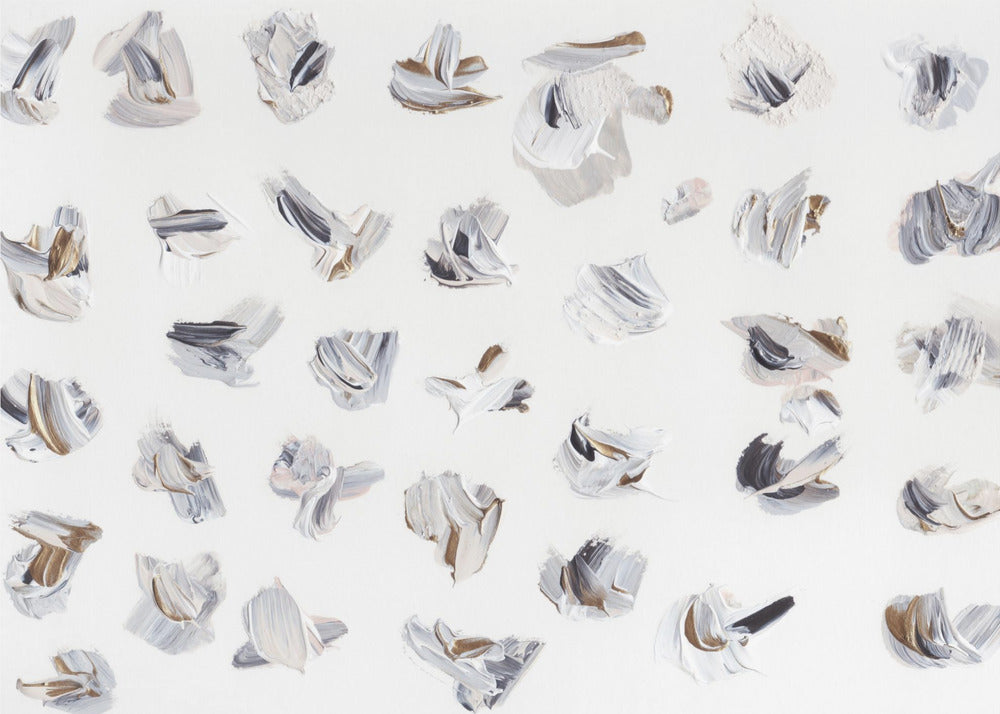 Dynamic Brushstrokes in Neutral Tones | Poster