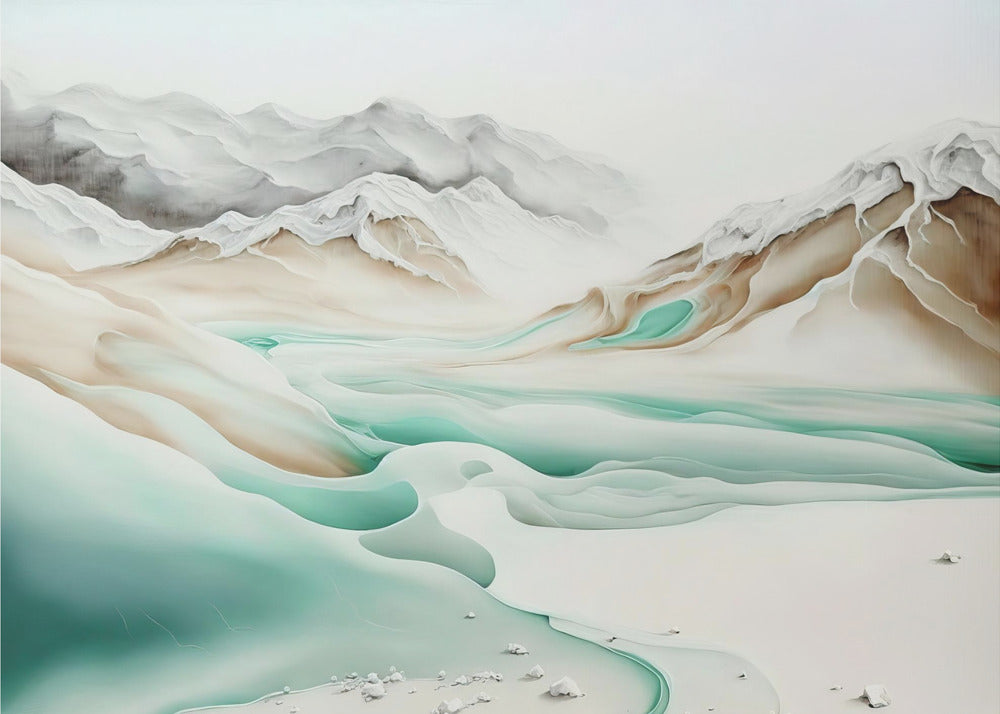 Tranquil Alpine Flow | Canvas