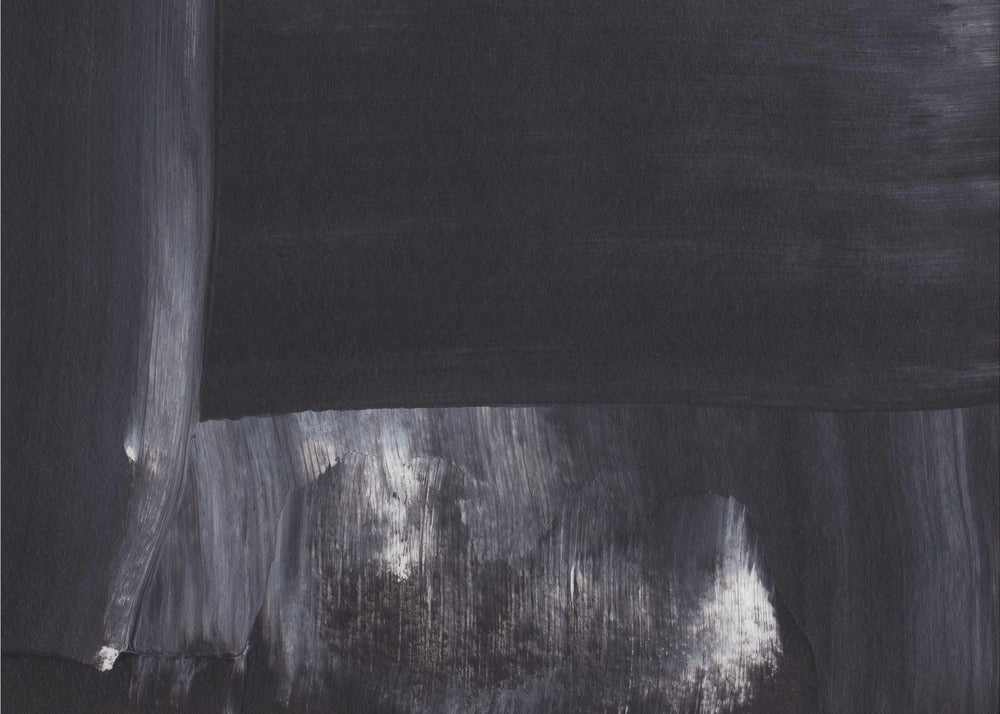 Monochrome Tones With Sweeping Brushstrokes | Poster