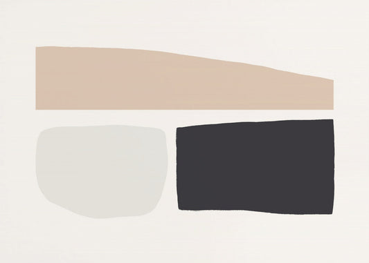 Geometrische Formen in neutralen Tönen | Tapete