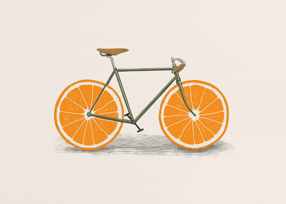 Orange Räder | Leinwand