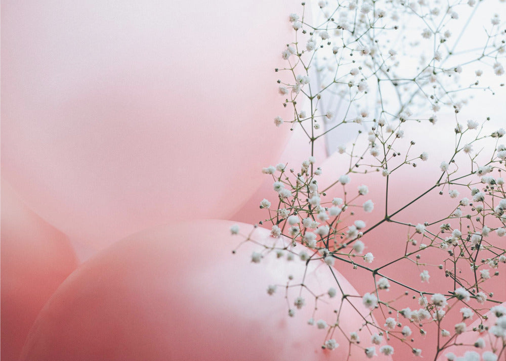 Blüten und Luftballons | Tapete