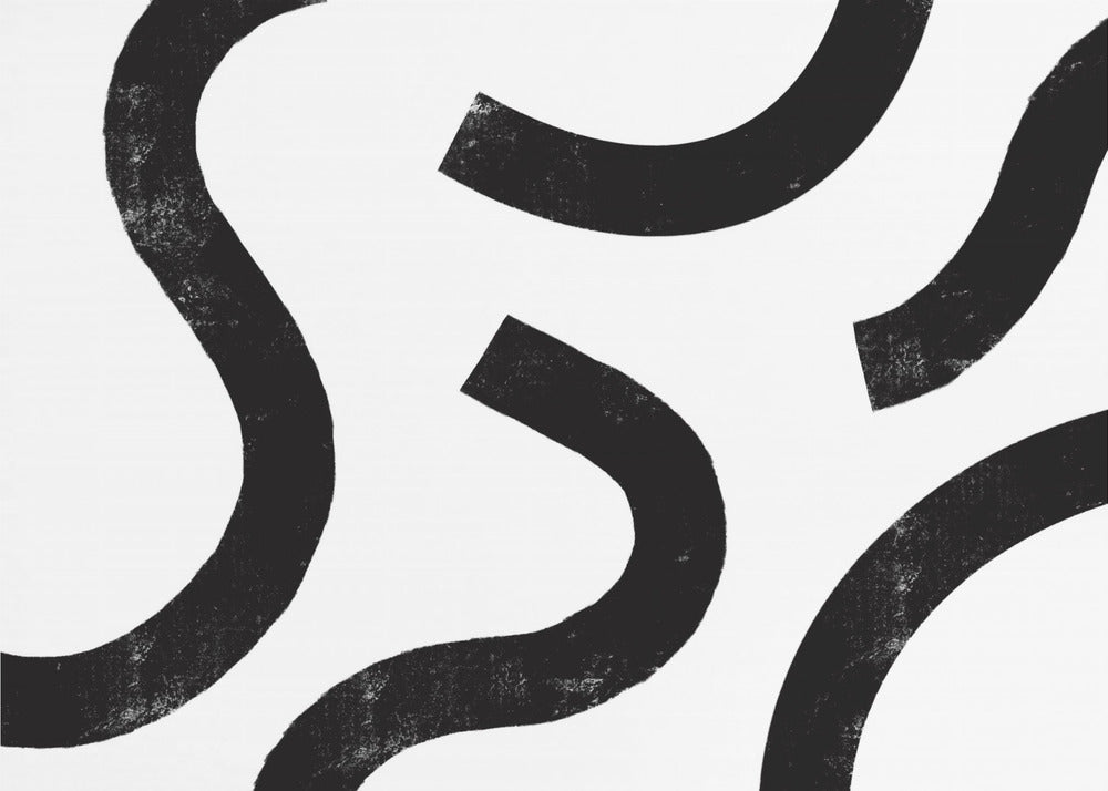 Monochrome Kurven | Tapete