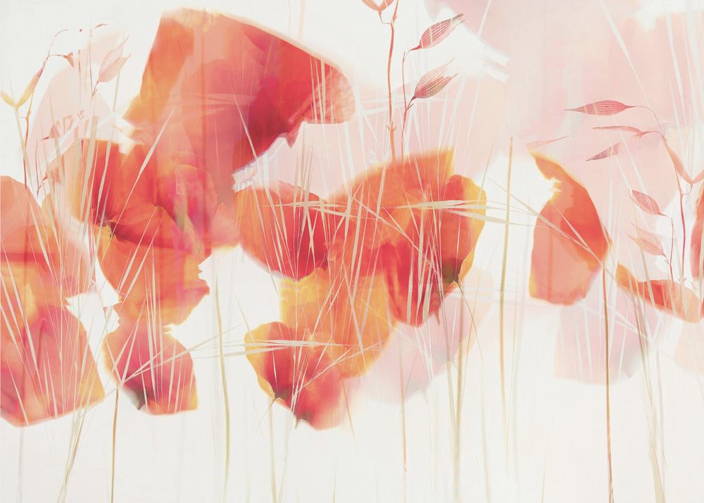 Moderne Mohnblumen | Leinwand