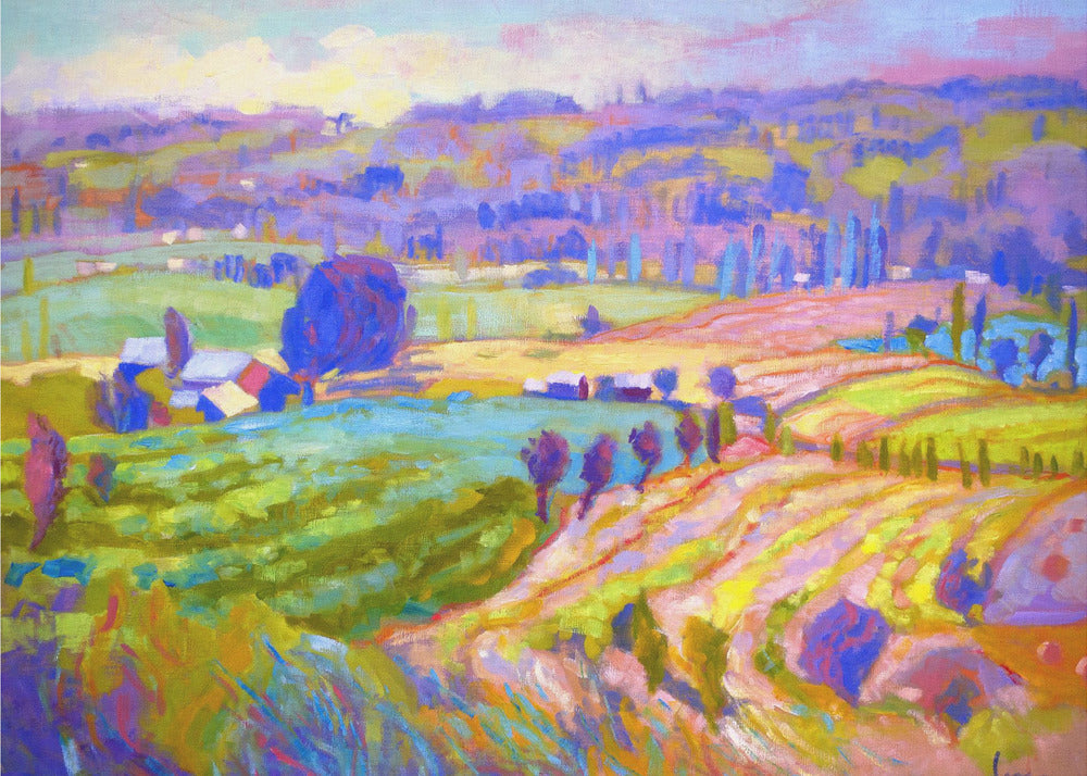Lebendige Landschaft | Leinwand