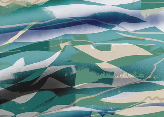 Abstraktion in der Landschaft | Poster