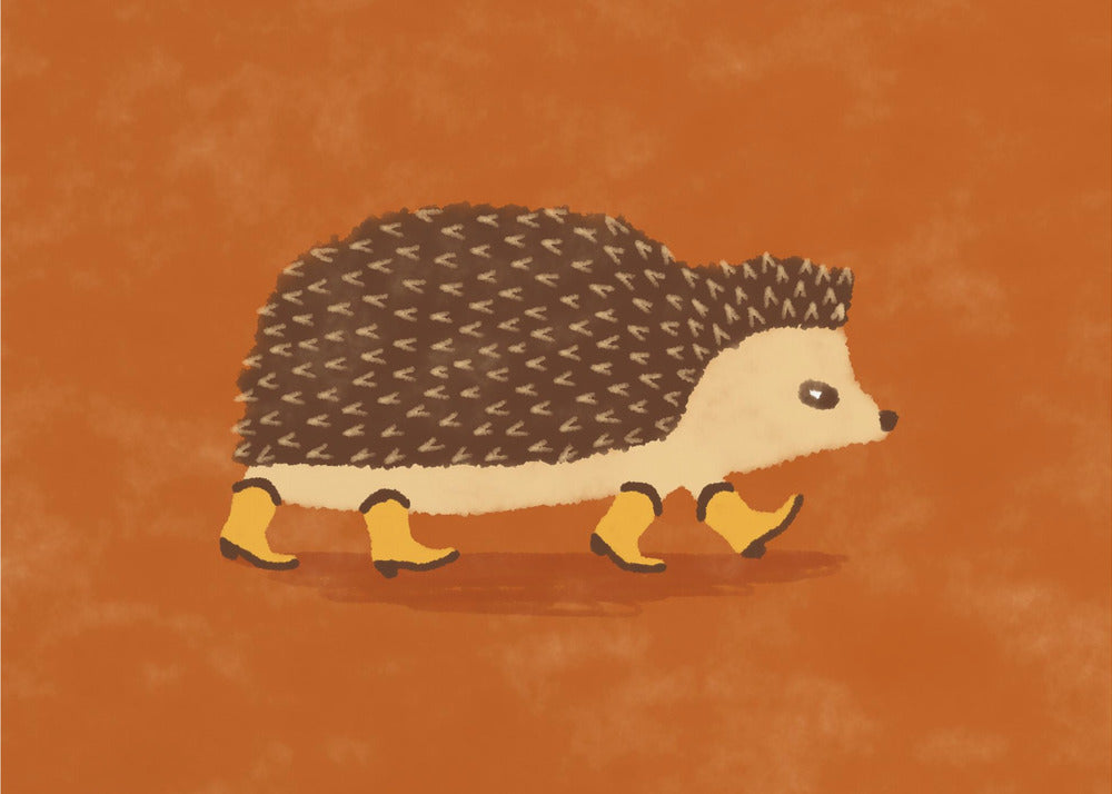 Sonny the Hedgehog Running In Cowboy Boots | Poster