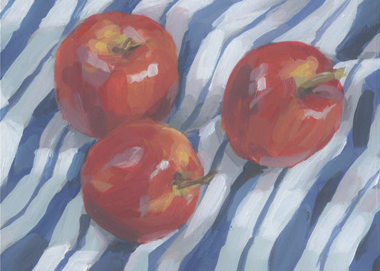 Three Red Apples | Canvas
