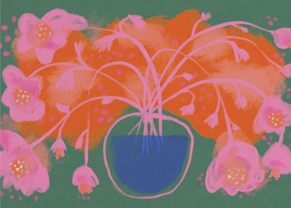 Floral Burst Symphony | Tapete