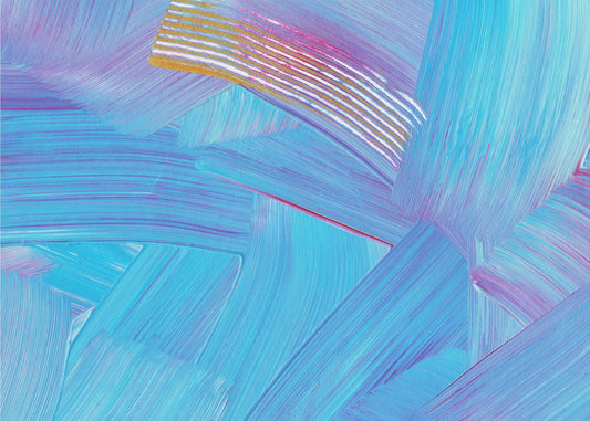 Vibrant Blue Brushstrokes | Canvas