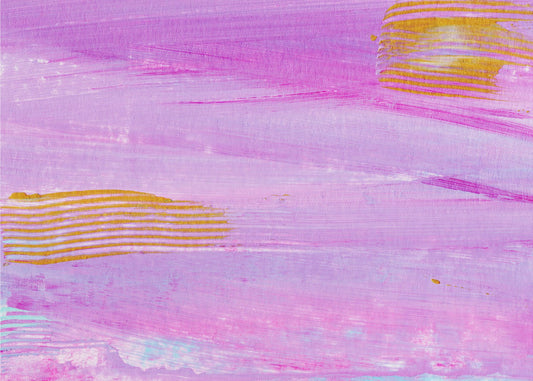 Bunte Striche Horizontal | Leinwand